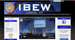 Desktop Screenshot of ibew47.org